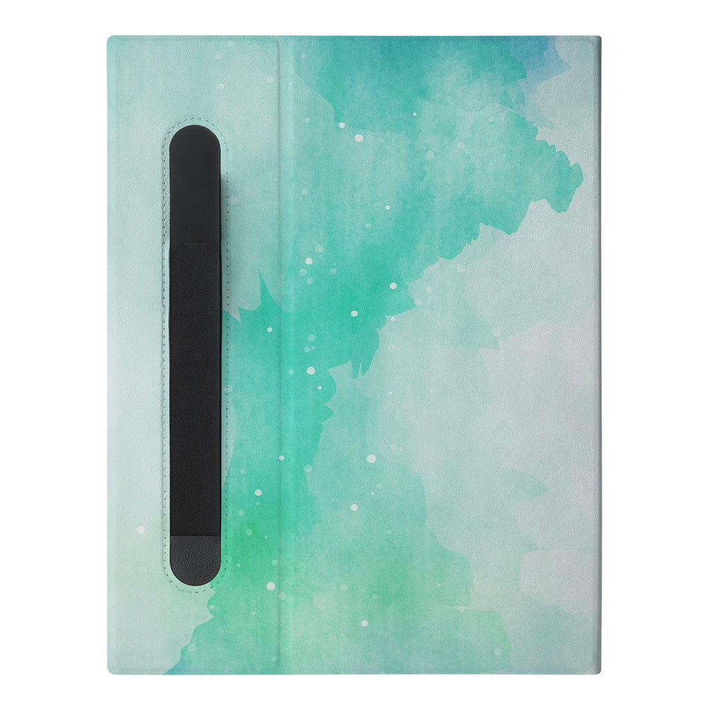 The Personalized VistaCase reMarkable Pen Holder Case with Abstract Watercolor Splash design features a built-in Marker pen holder,