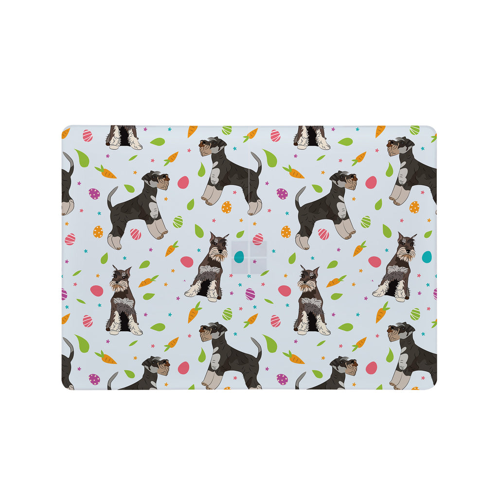Add your name, company name, signature to this Front Personalized microsoft surface laptop Case Lovely Dog design