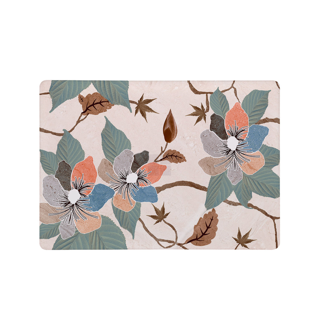 Add your name, company name, signature to this Front Personalized microsoft surface laptop Case Artistic Flower design