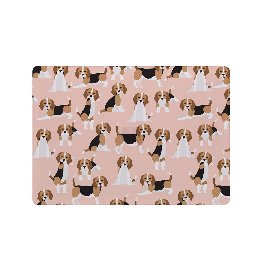 Add your name, company name, signature to this Front Personalized microsoft surface laptop Case Lovely Dog design