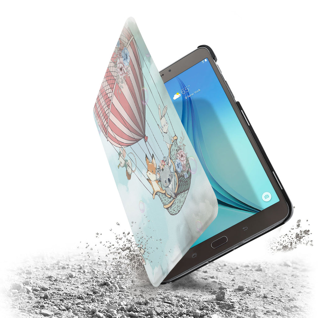 the drop protection feature of Personalized Samsung Galaxy Tab Case with Forst Animal design