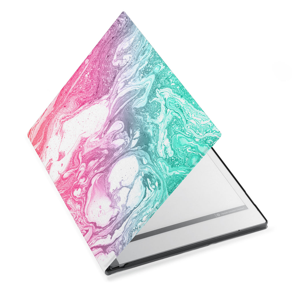 The Personalized VistaCase reMarkable Pen Holder CasewithAbstract Oil Painting design adds a touch of elegance to your device.