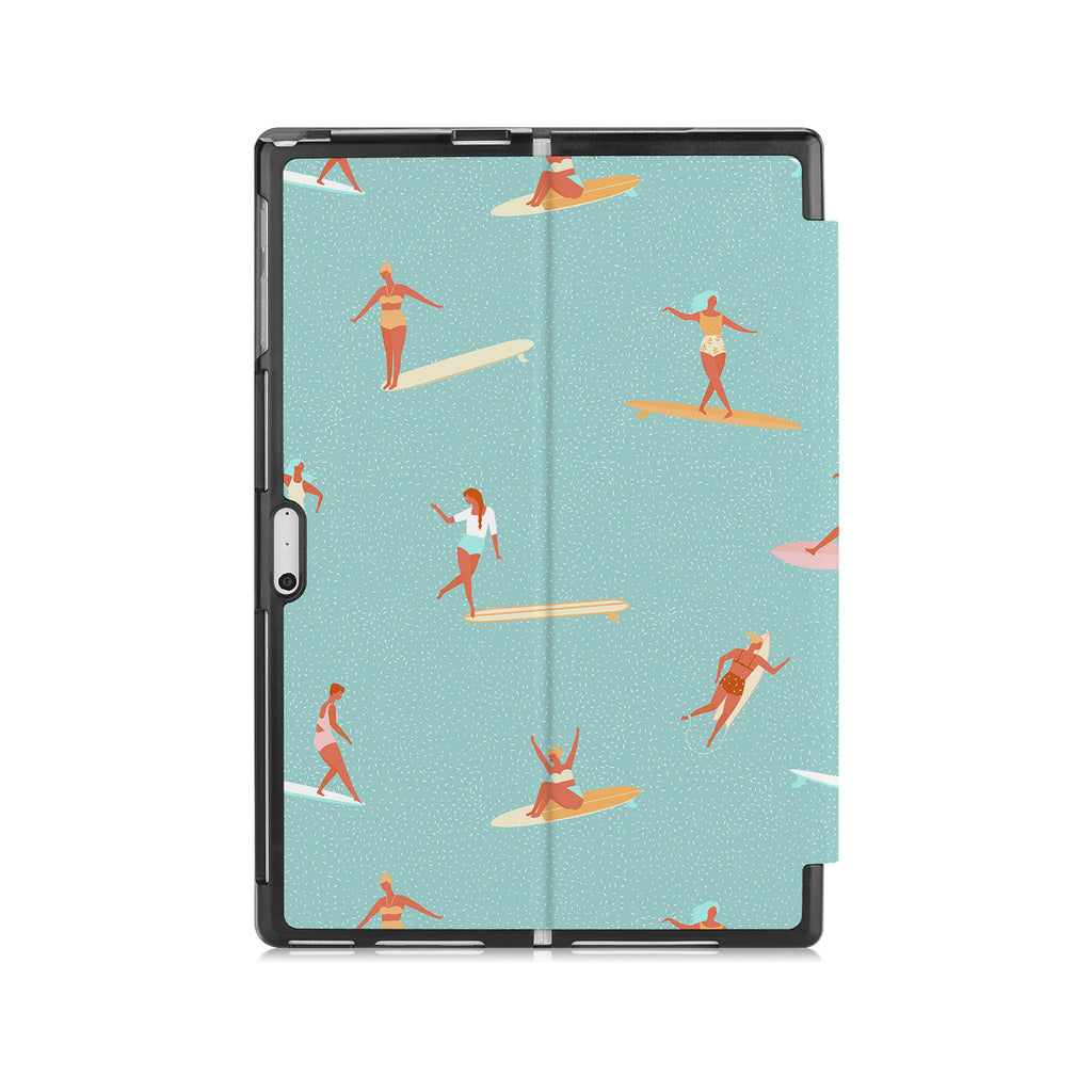 the back side of Personalized Microsoft Surface Pro and Go Case with Summer design