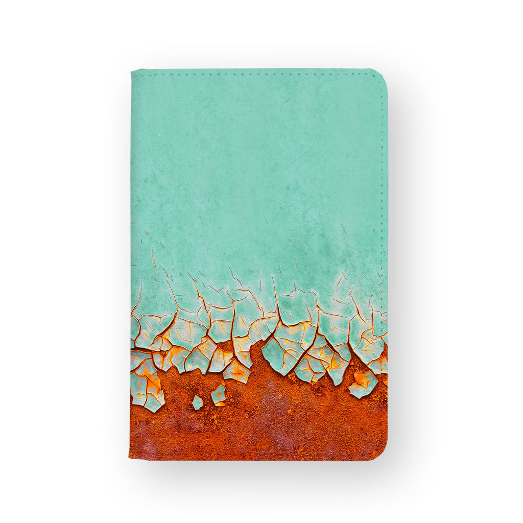 front view of personalized RFID blocking passport travel wallet with 01 design
