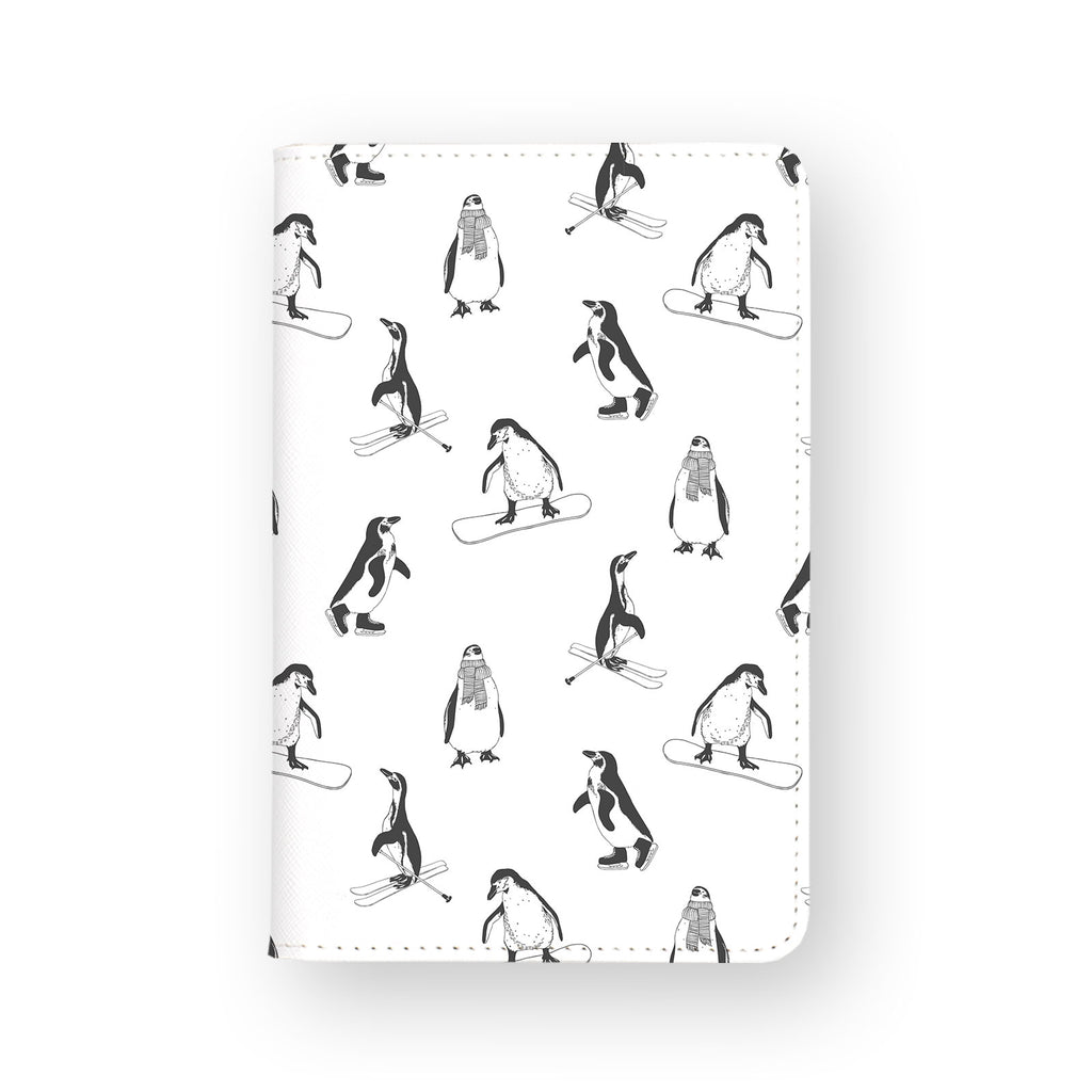 front view of personalized RFID blocking passport travel wallet with 02 design
