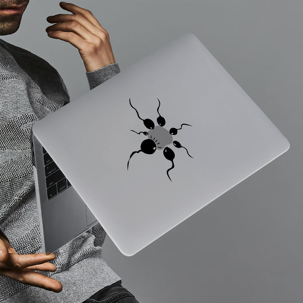 hardshell case with AppleLogoFun design holds up to scratches, punctures, and dents