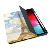personalized iPad case with pencil holder and France  Famous Attractions design - swap