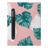 The Personalized VistaCase reMarkable Pen Holder Case with Pink Flower 2 design features a built-in Marker pen holder,