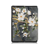 the back side of Personalized Microsoft Surface Pro and Go Case with Flower Painting design