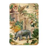 the front view of Personalized Samsung Galaxy Tab Case with Rainforest Animals design