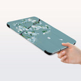 a hand is holding the Personalized Samsung Galaxy Tab Case with Birds design