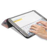 Personalized Samsung Galaxy Tab Case with Australia Oil Painting design in keyboard typing mode