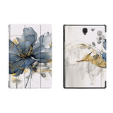 the whole printed area of Personalized Samsung Galaxy Tab Case with Artistic Flower design