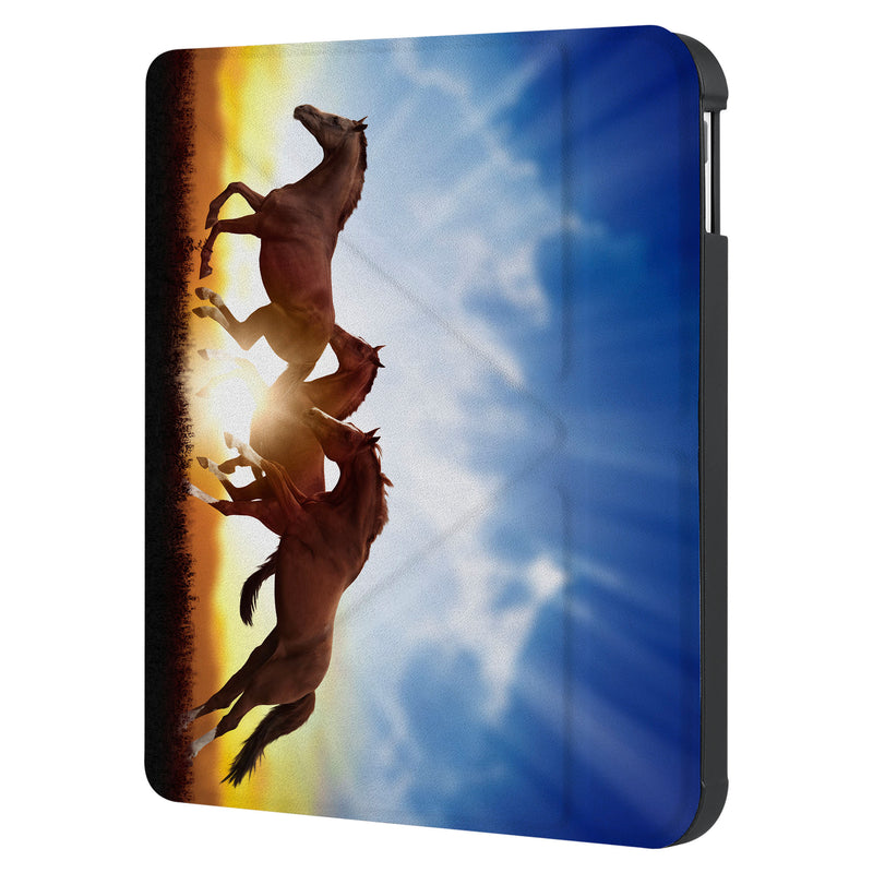 swap front and back view of personalized KOBO case and Horse design