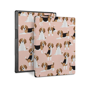 Vista Case reMarkable Folio case with Lovely Dog Design perfect fit for easy and comfortable use. Durable & solid frame protecting the reMarkable 2 from drop and bump.