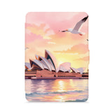 front view of personalized kindle paperwhite case with Australia Oil Painting design