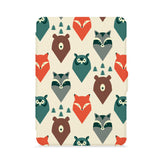 front view of personalized kindle paperwhite case with Fox Fun design