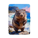 front view of personalized kindle paperwhite case with Australia Wild Animal design