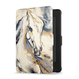 kindle foilo case with Horses design, Opens and closes just like a book to wake your Kindle or put it to sleep - swap