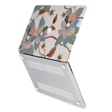 hardshell case with Artistic Flower design has rubberized feet that keeps your MacBook from sliding on smooth surfaces