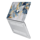 hardshell case with Artistic Flower design has rubberized feet that keeps your MacBook from sliding on smooth surfaces