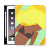 frontview of personalized iPad folio case with 4 design