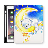 frontview of personalized iPad folio case with 2 design