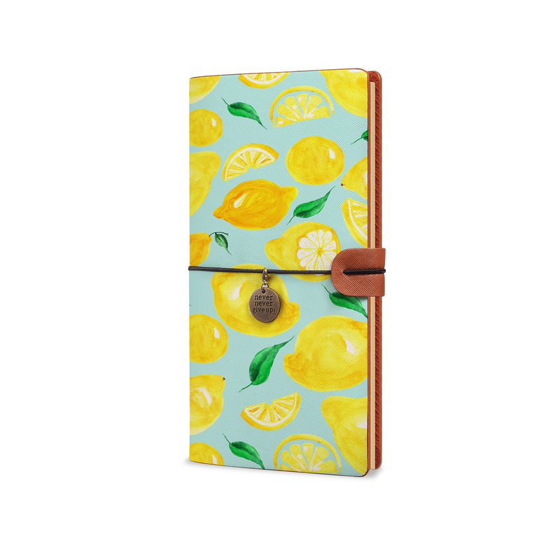 Traveler's Notebook - Fruit-the side view of midori style traveler's notebook - swap